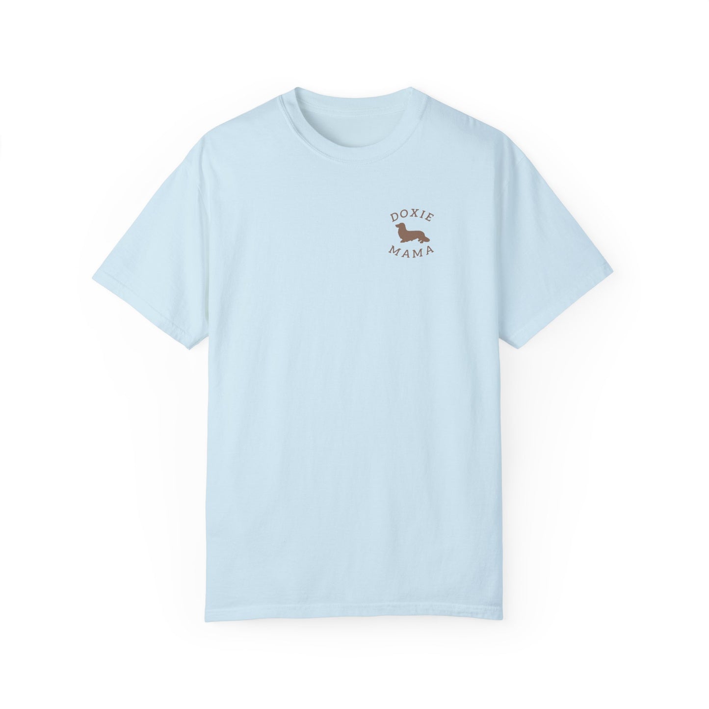 Longhaired Doxie Mama Comfort Colors Tee