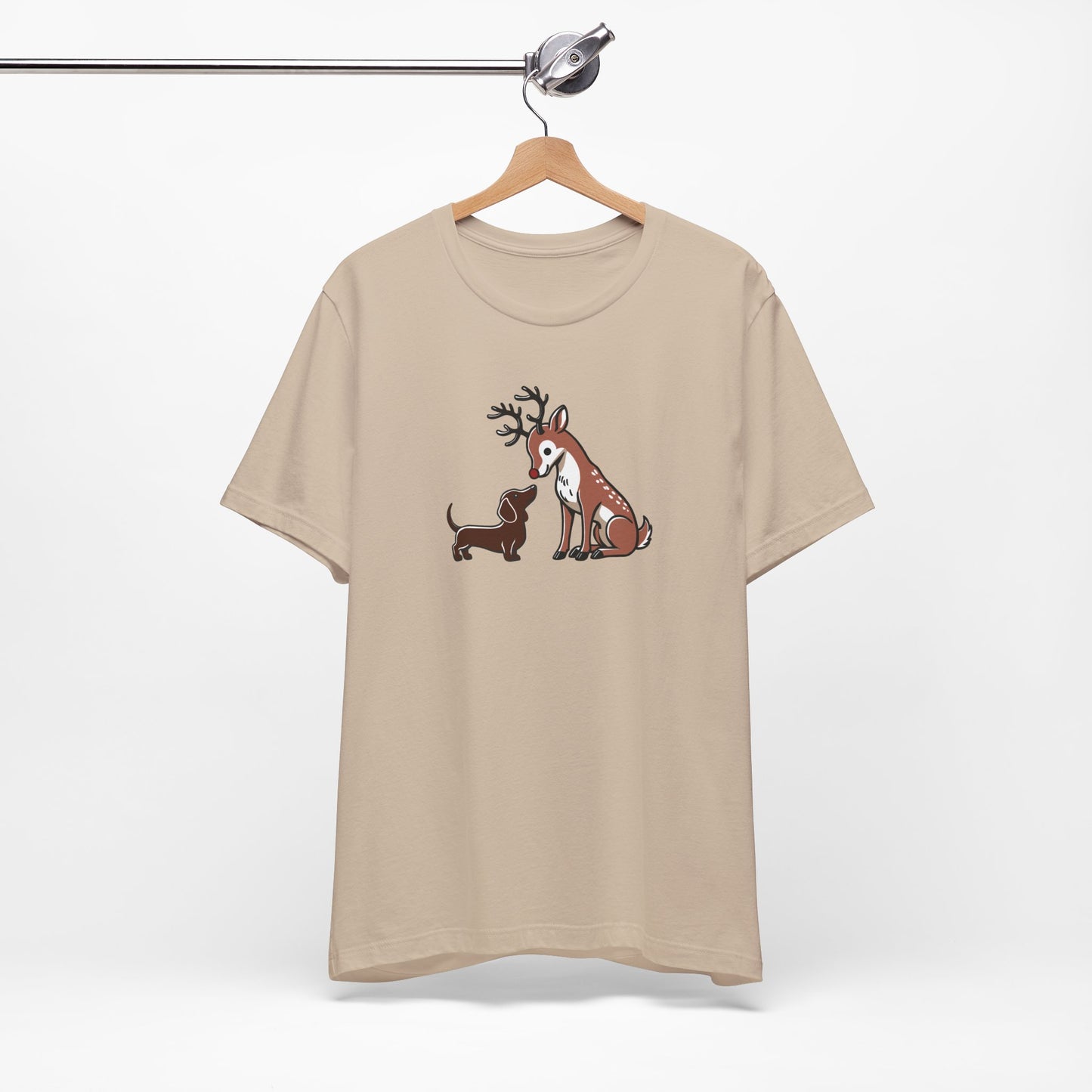 Reindeer Love - Brown Short Sleeve