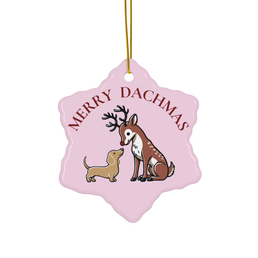 Merry Dachmas Ceramic Ornament