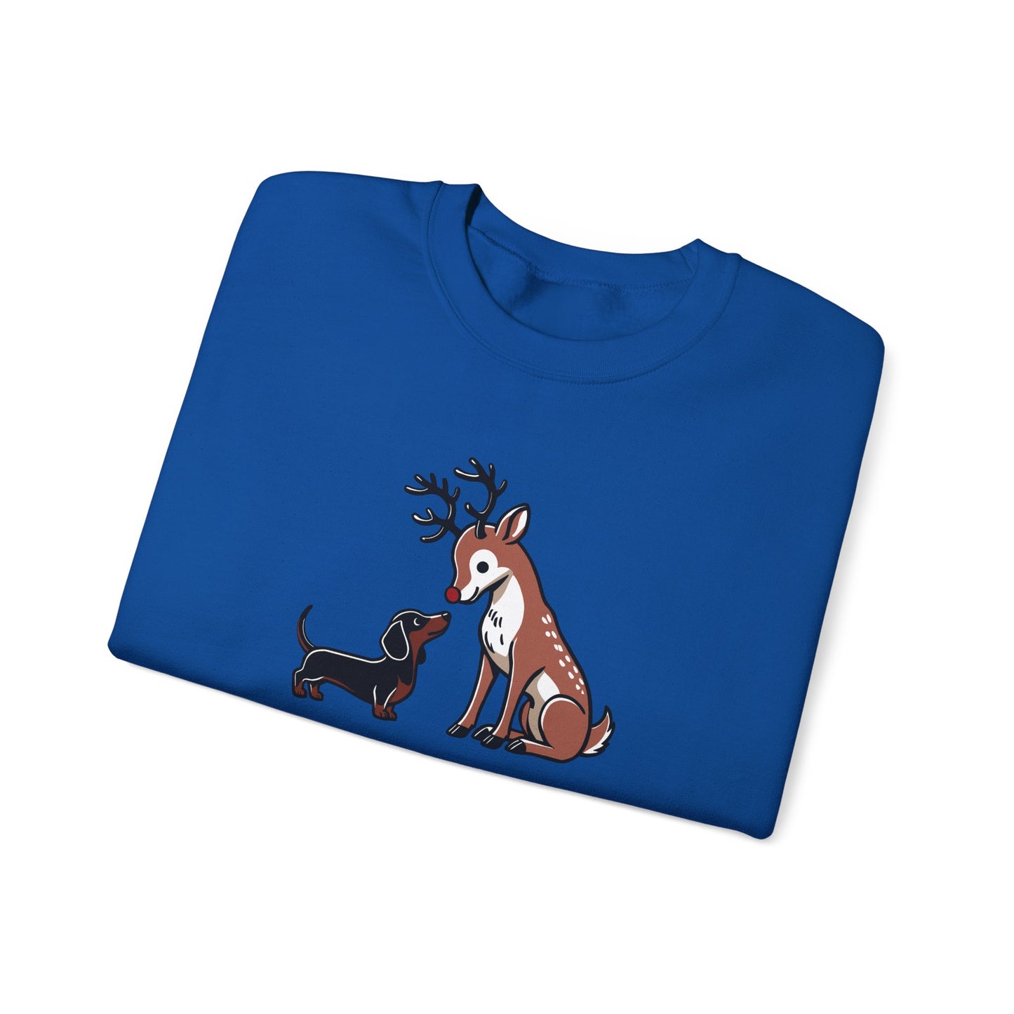 Reindeer Love Crewneck - Brown/Black