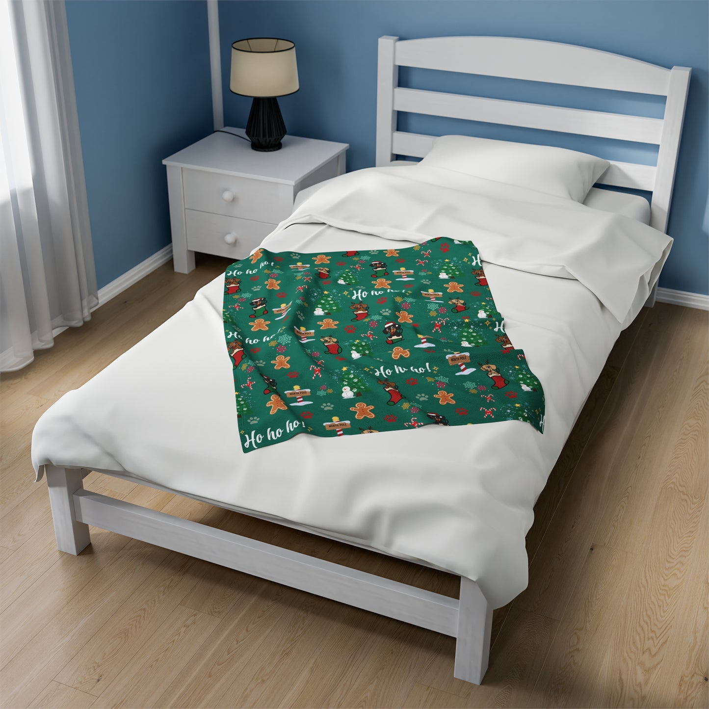 Green Merry and Bright Blanket