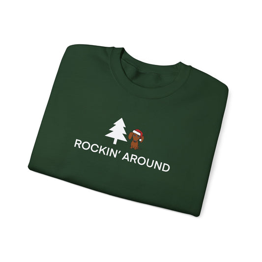 Rockin Around Crewneck - Brown/Red