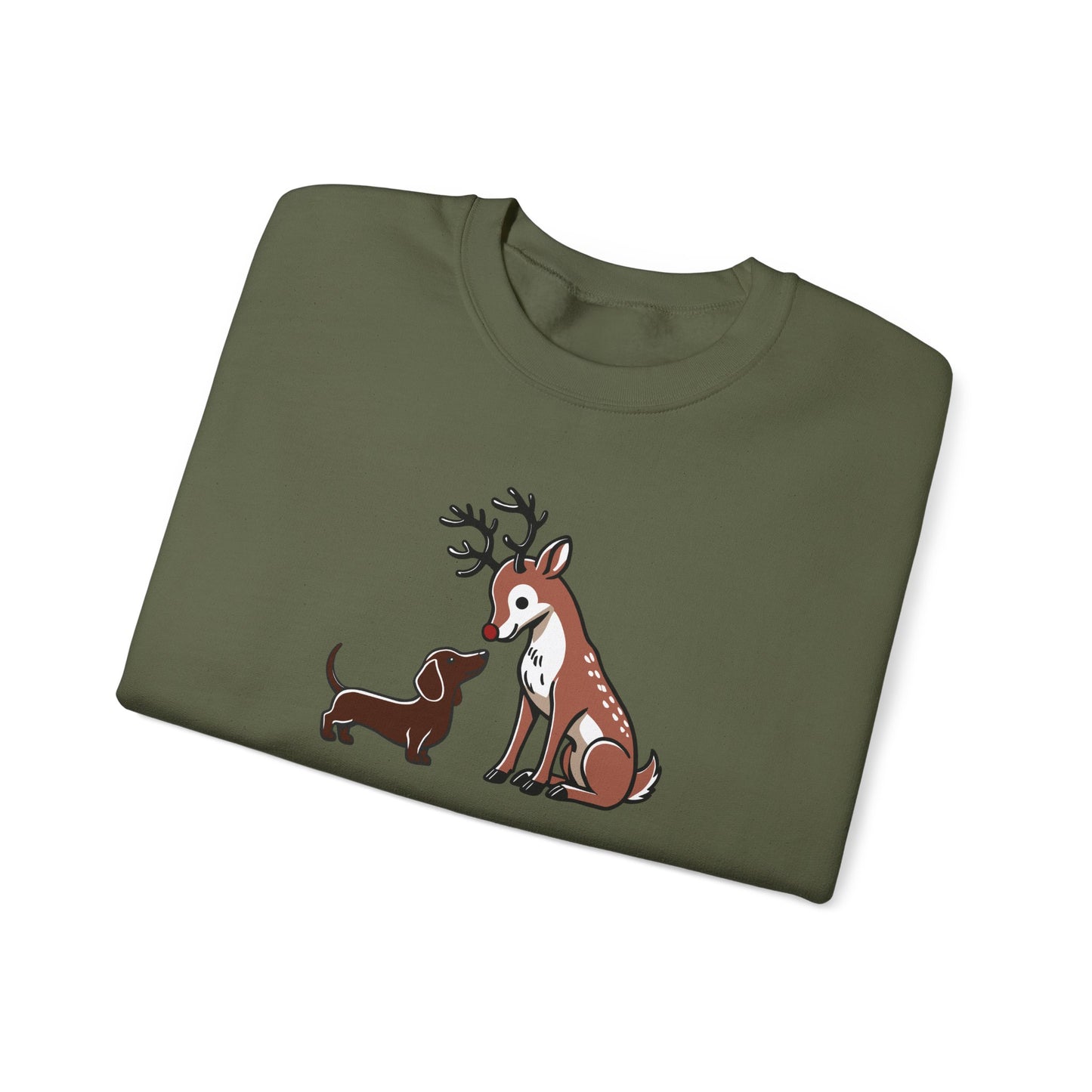 Reindeer Love Crewneck - Brown