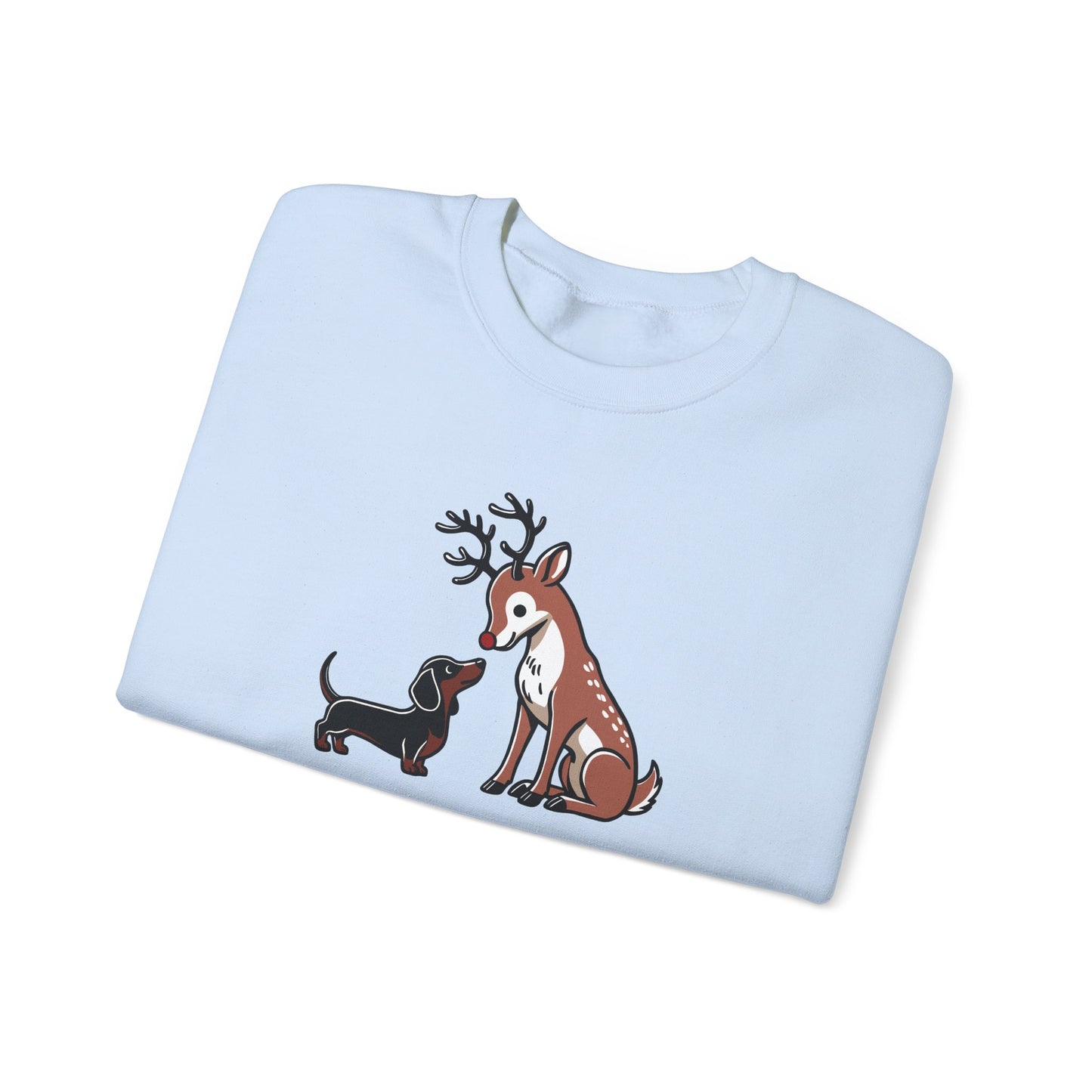 Reindeer Love Crewneck - Brown/Black