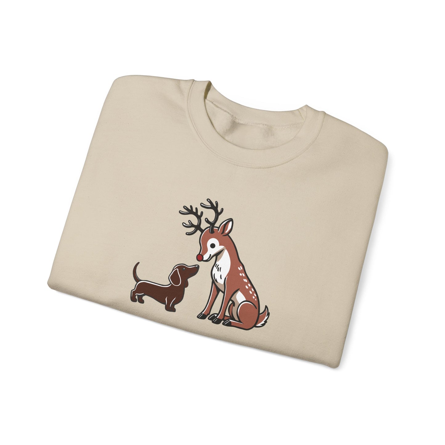 Reindeer Love Crewneck - Brown