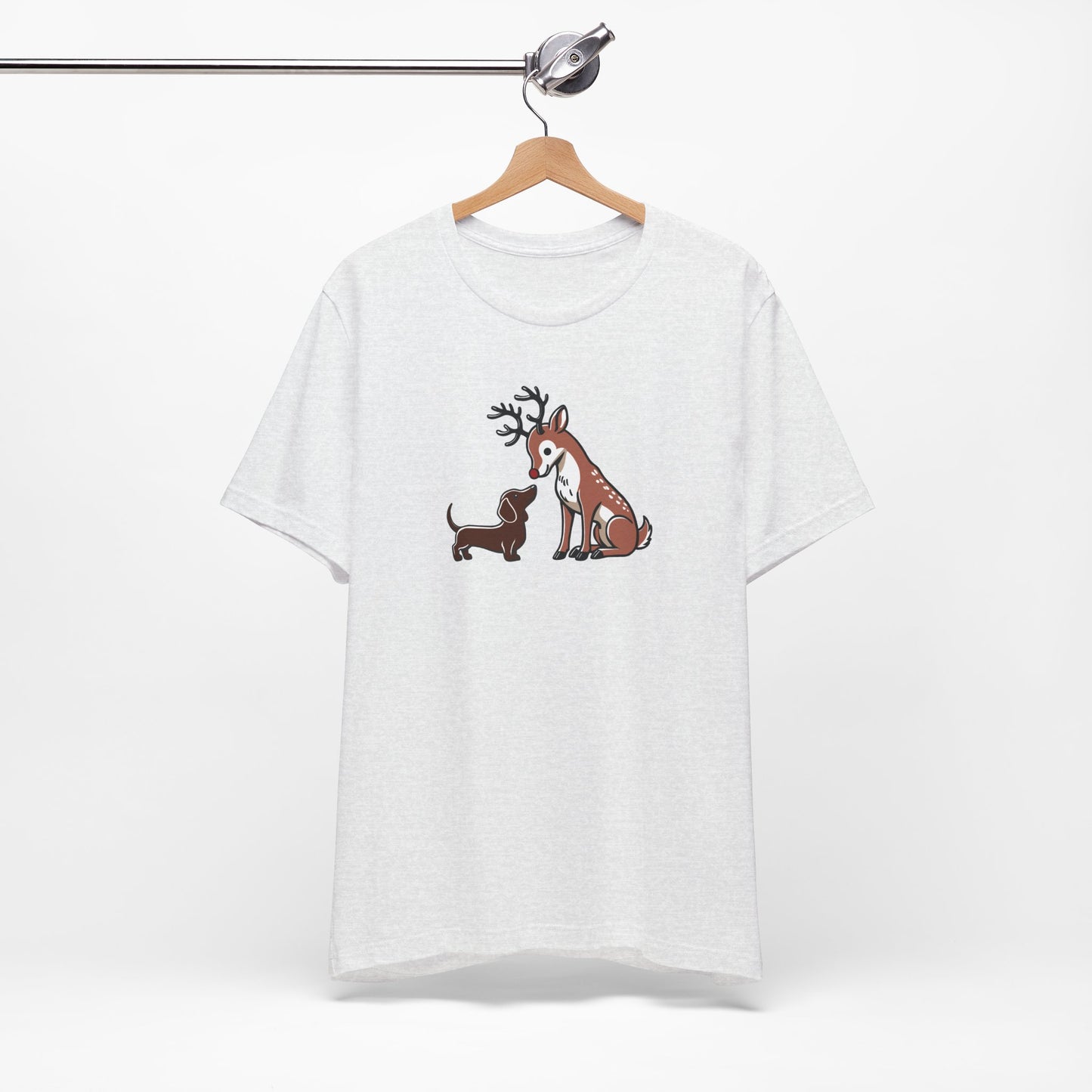 Reindeer Love - Brown Short Sleeve