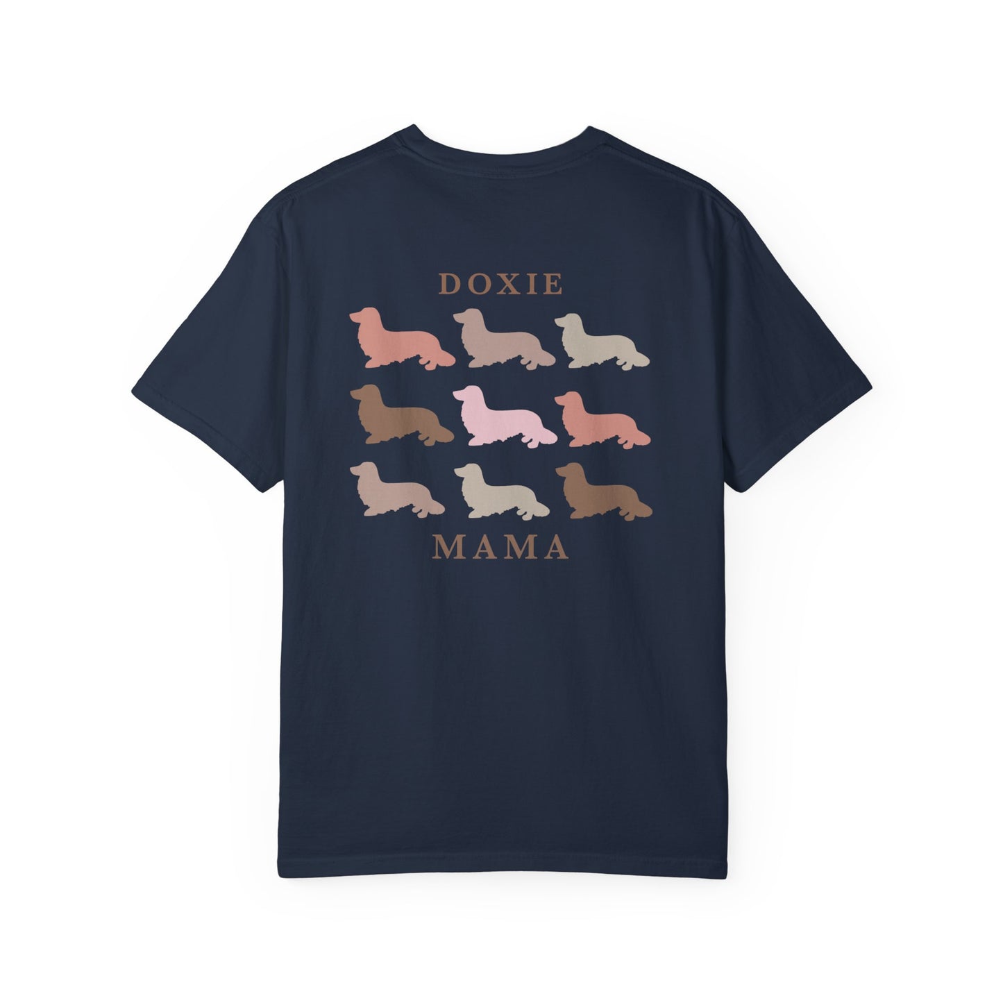 Longhaired Doxie Mama Comfort Colors Tee