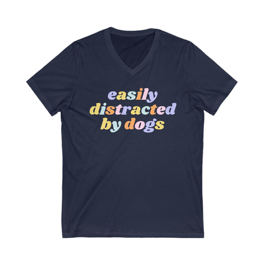 Easily Distracted by Dogs V-Neck