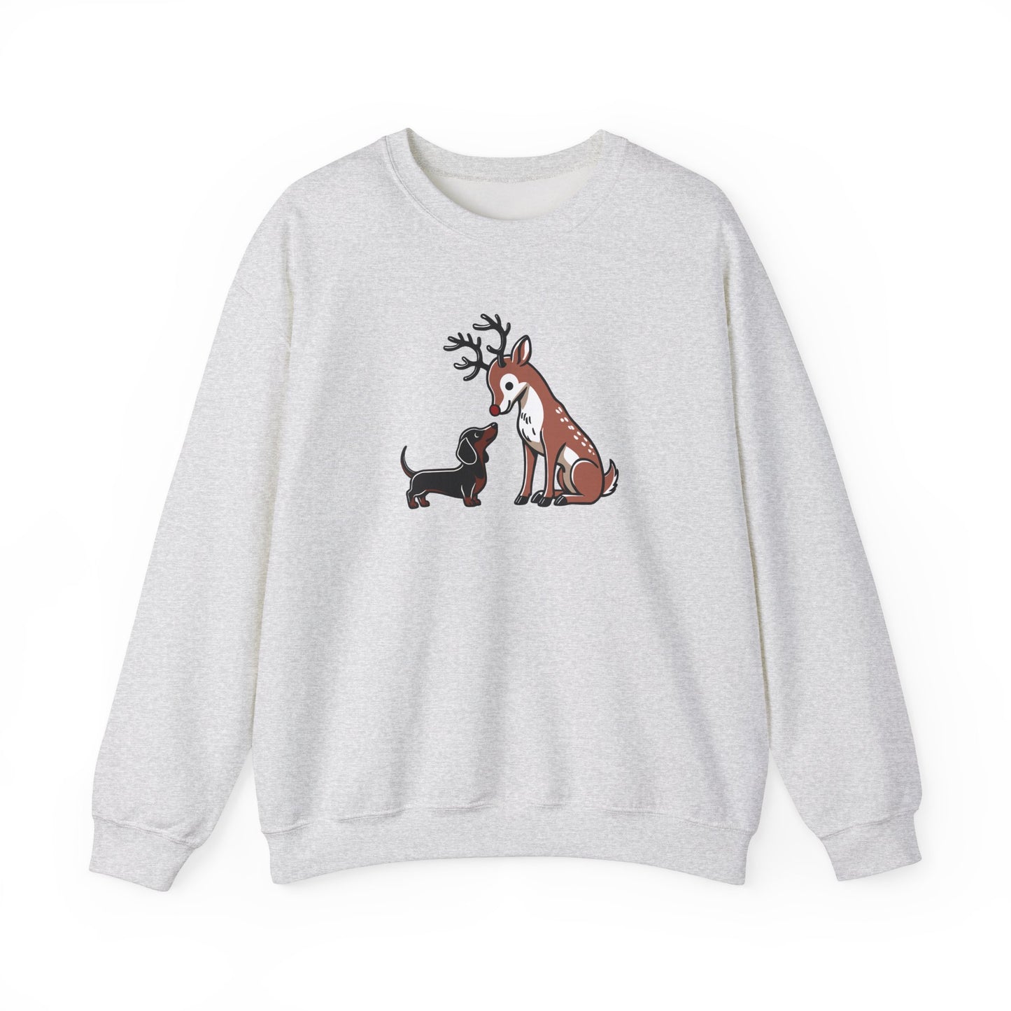 Reindeer Love Crewneck - Brown/Black