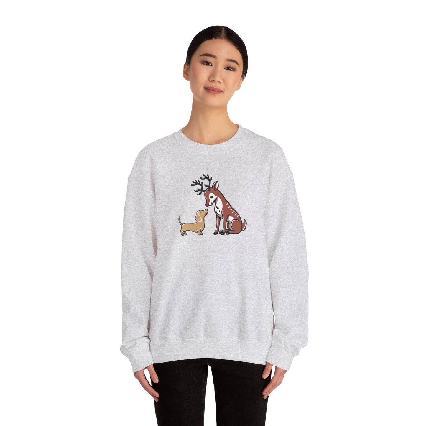 Reindeer Love Crewneck - Blonde