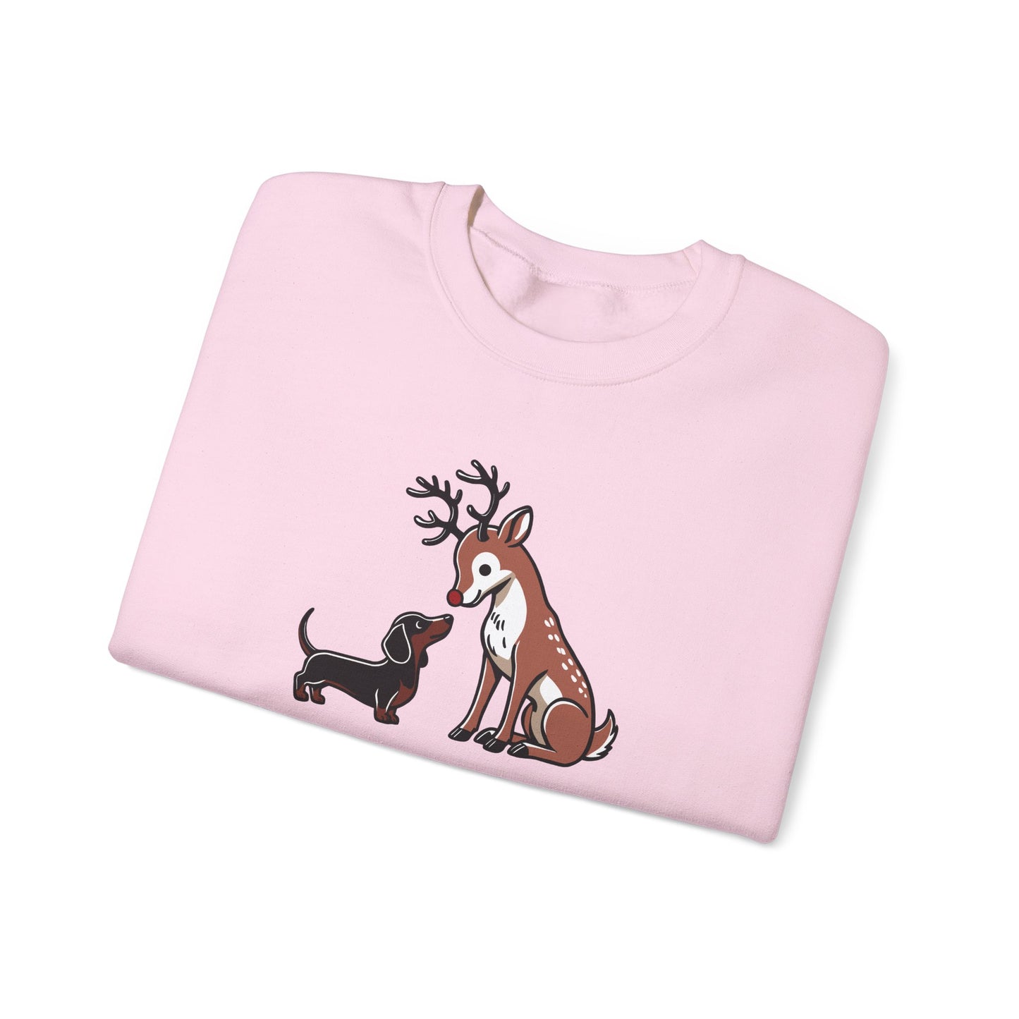 Reindeer Love Crewneck - Brown/Black