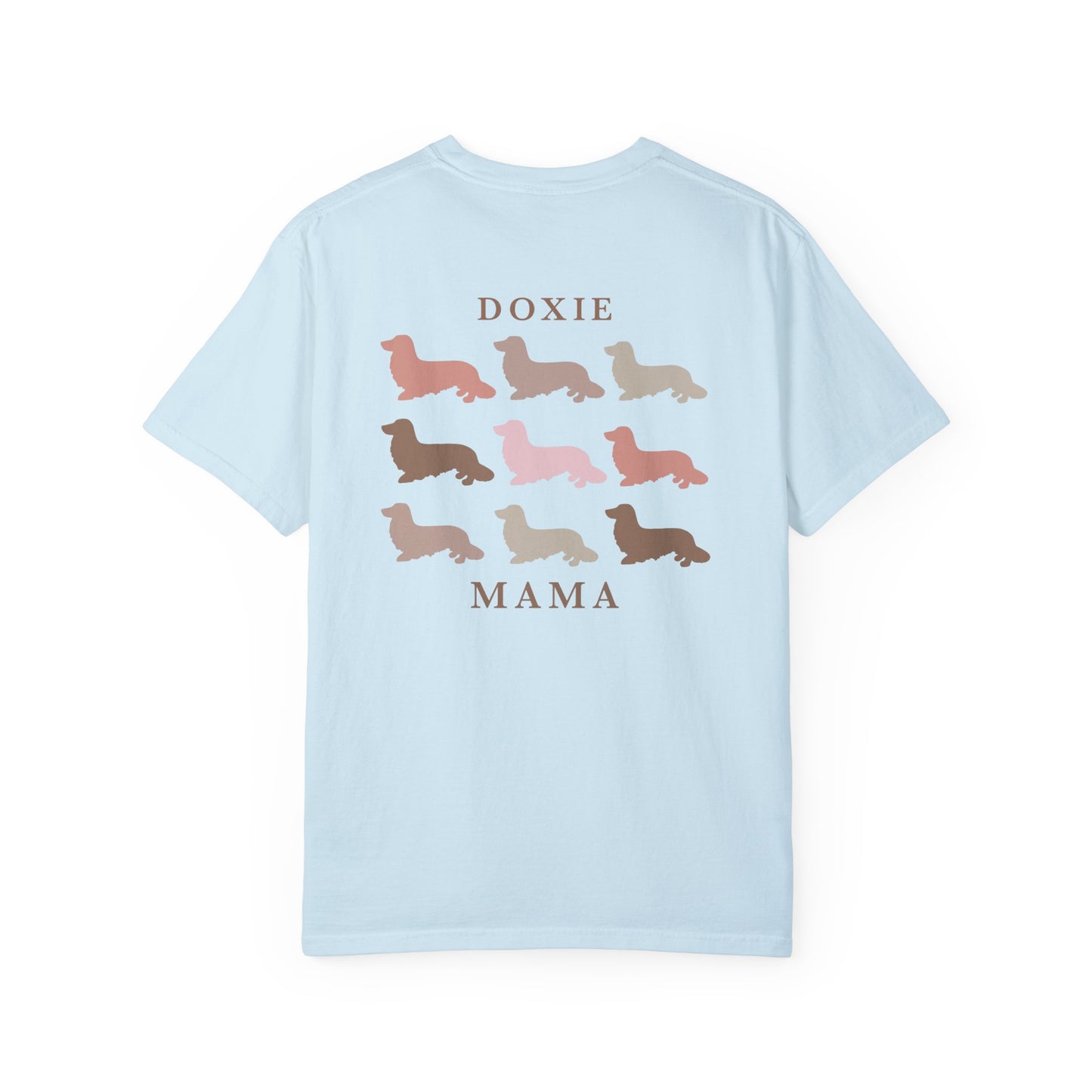 Longhaired Doxie Mama Comfort Colors Tee