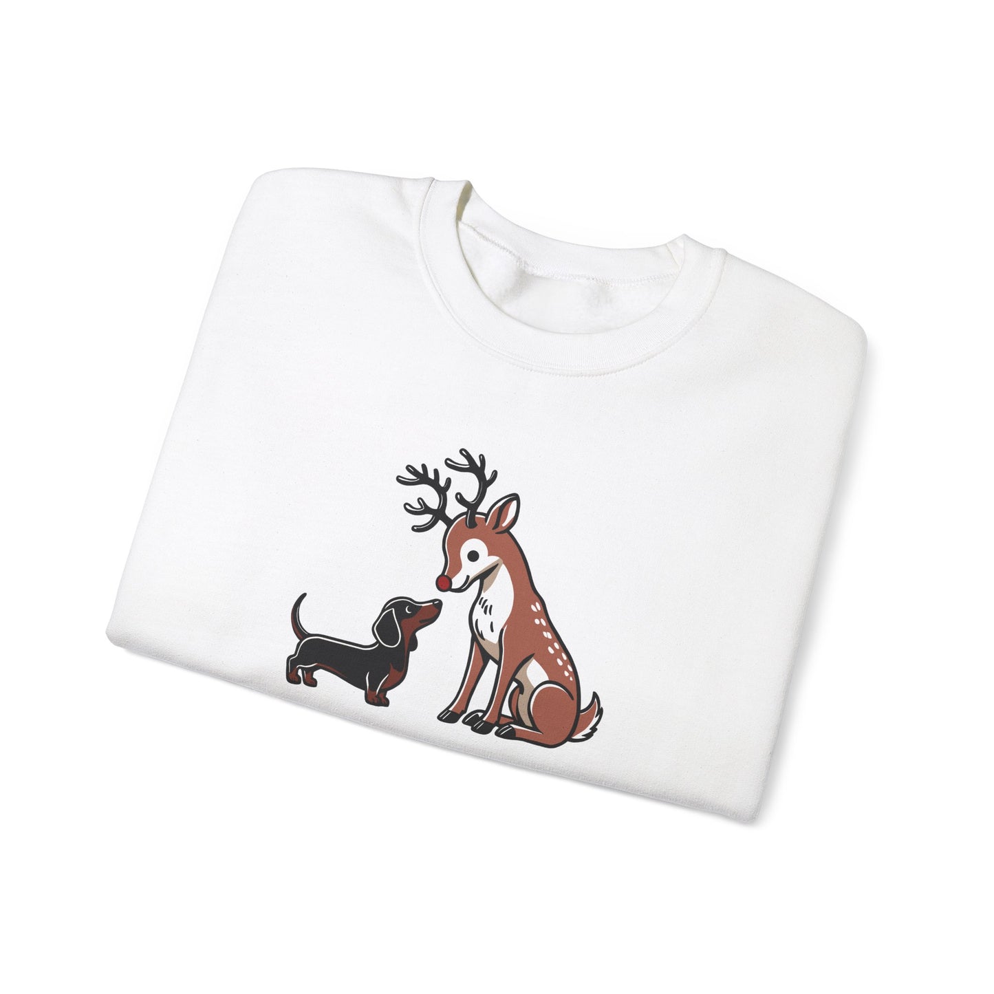 Reindeer Love Crewneck - Brown/Black