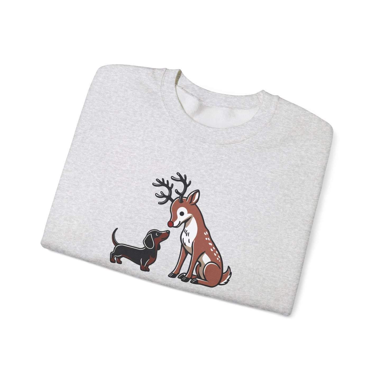 Reindeer Love Crewneck - Brown/Black