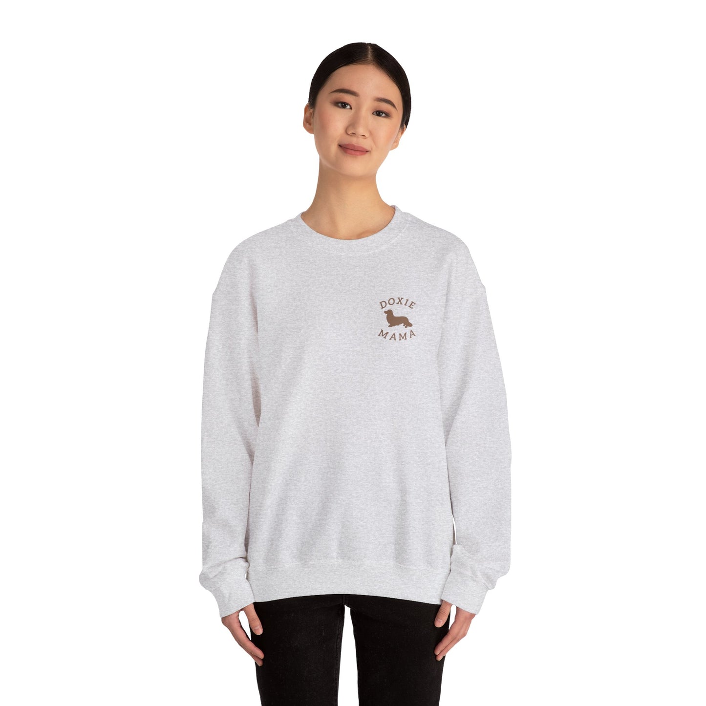 Longhaired Doxie Mama Crewneck