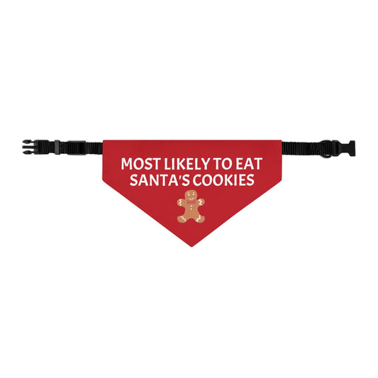 Santa's Cookies Bandana w/Collar