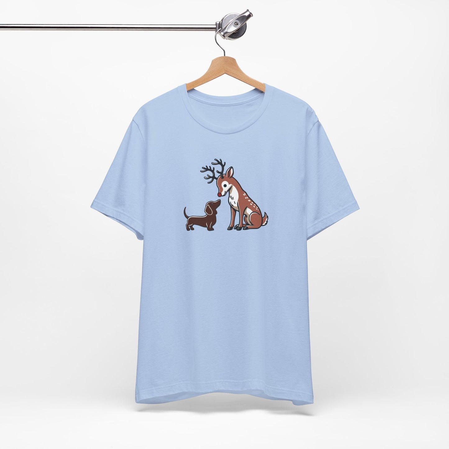 Reindeer Love - Brown Short Sleeve